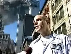 Johanneman being interviewed after towers hit