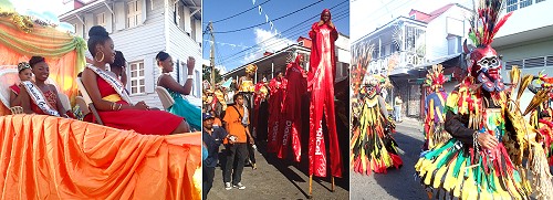 The openning of Carnival in Roseau, Feb 2015