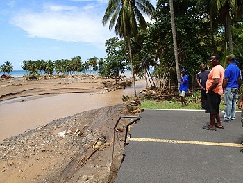 Macoucherie River Estuary after Erika