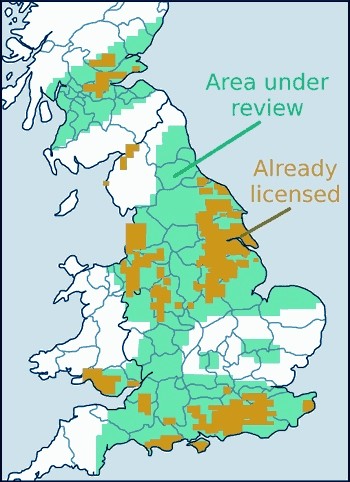 frack map of Britan