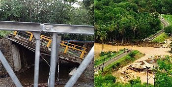 flood damaged highway bridges
