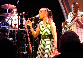 Michele Henderson entertains